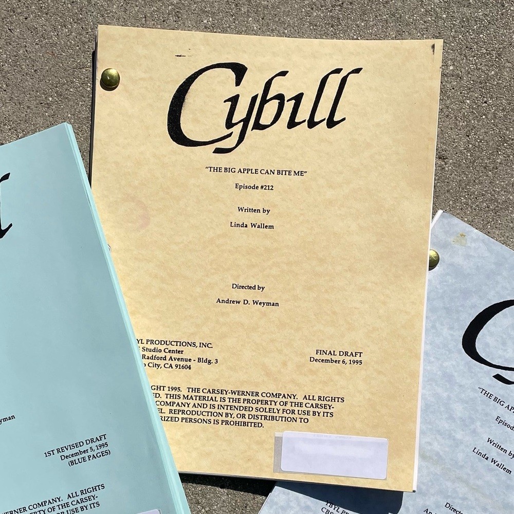 CYBILL 1995 TV Series SET Production Used Scripts Table Final Revised Drafts