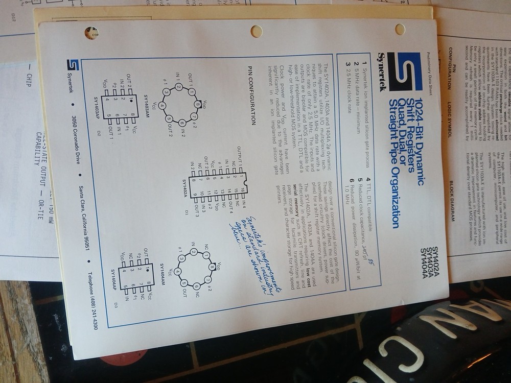 Vintage Synertek Brochures Data Sheets Folder Lot