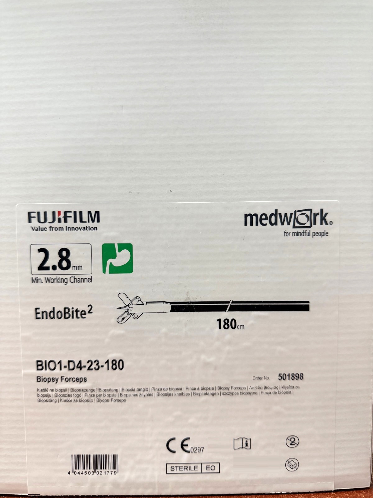 FUJIFILM Biopsy Forceps, Oval Jaws, Coated Wire, w/ Spike 2.3mm x 180cm, NEW!!!