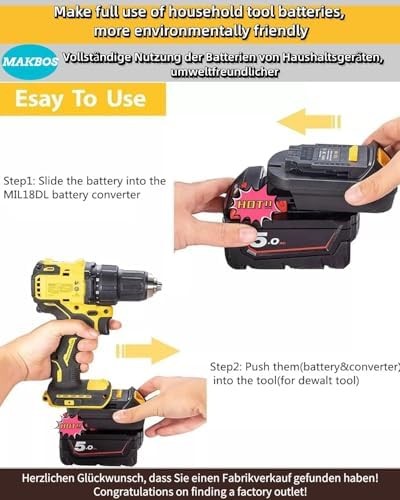 Battery Adapter Converter For Power Tool Compatibility