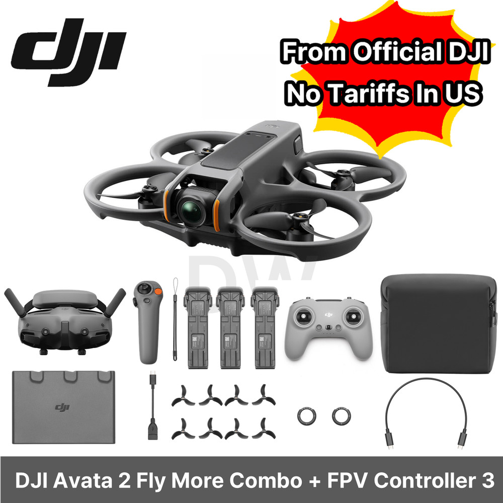 [NEW] / [IN STOCK] / DJI Avata 2 Fly More Combo (3 Battery) + FPV Controller 3