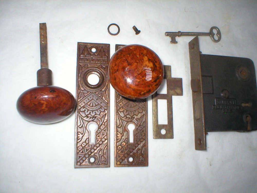 Antique Victorian Era Door Hardware