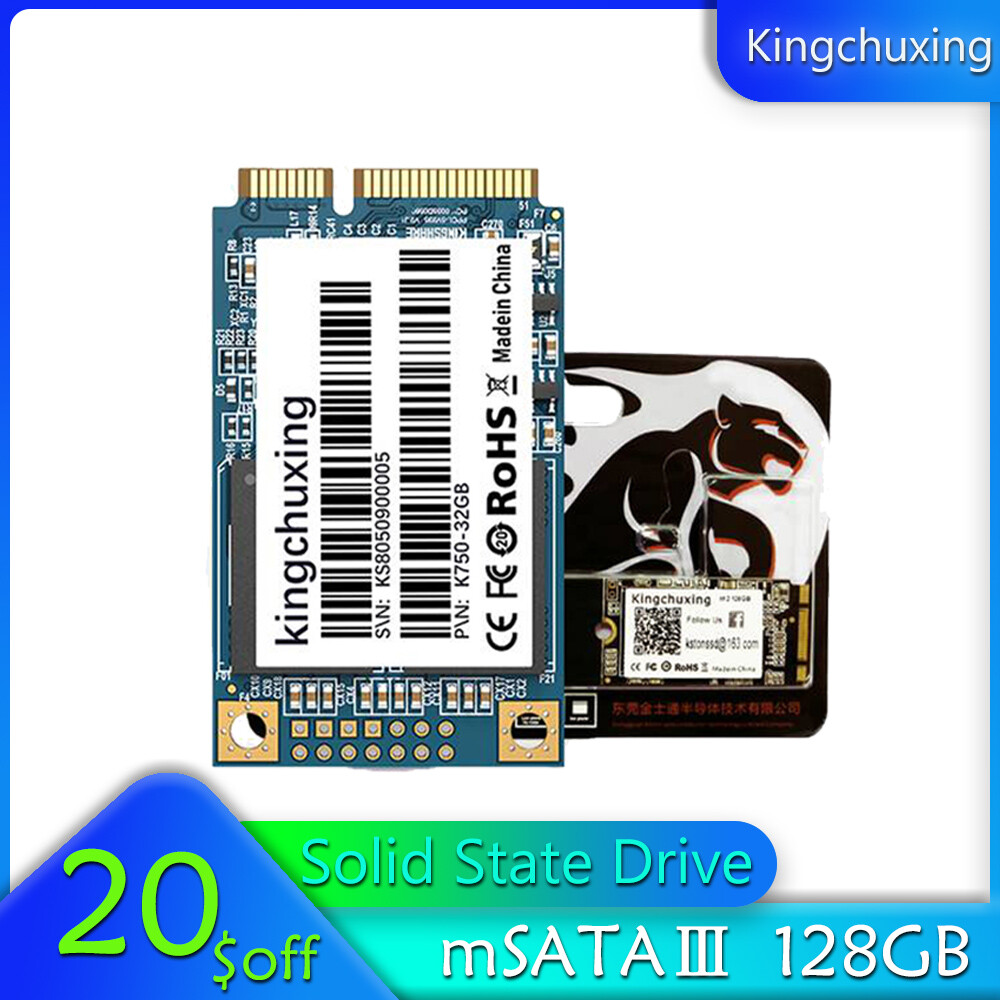 Kingchuxing mSATA Ⅲ Internal Solid State Drive 128GB Desktop Laptop High Speed