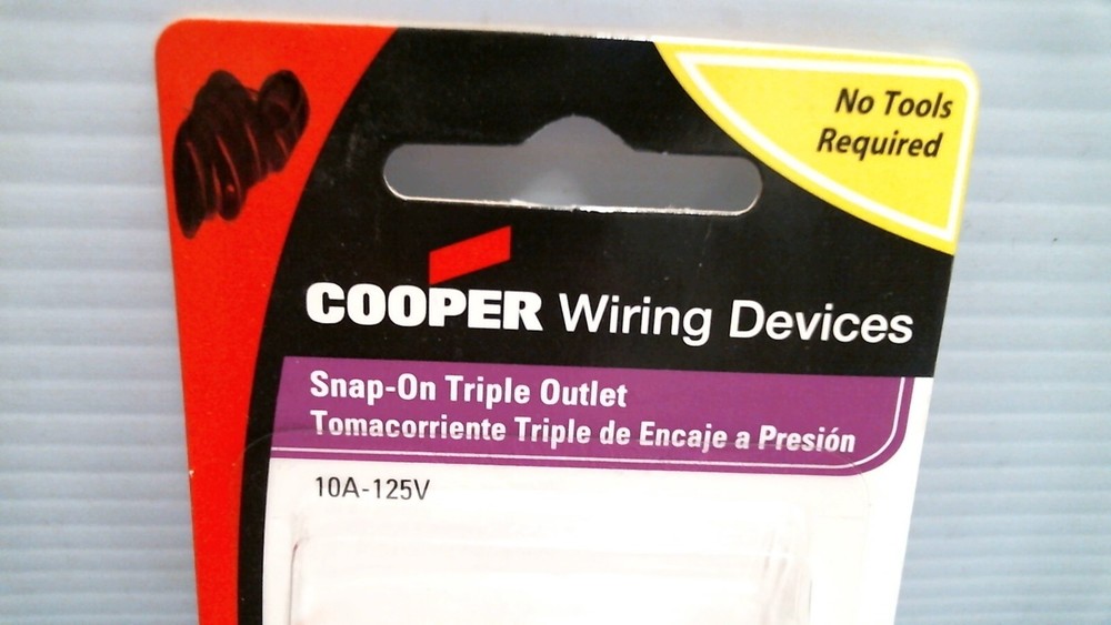 Cooper Snap-On Triple Outlet (53943) FS