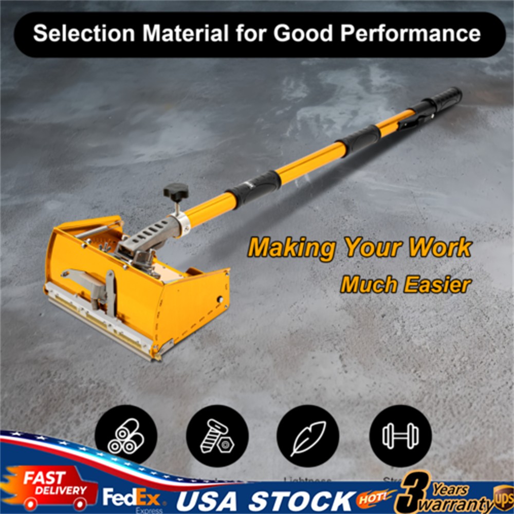 10" Drywall Flat Finishing Box with Extendable Handle Drywall Taping Tools