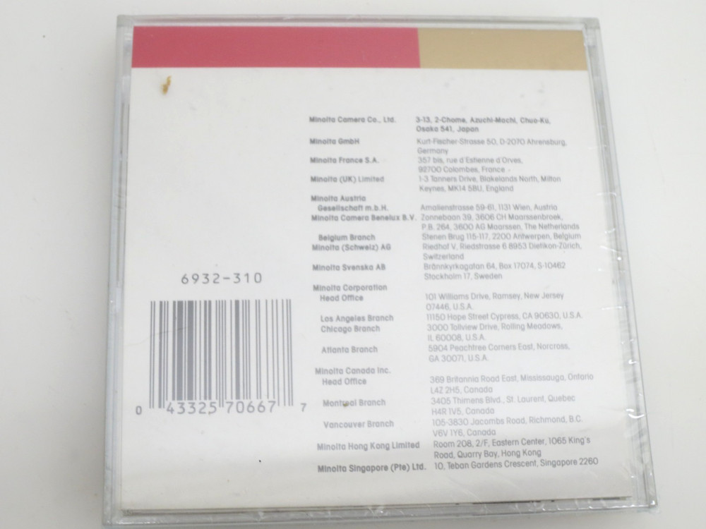 Minolta 7xi Creative Expansion Cards - Intervalometer Card