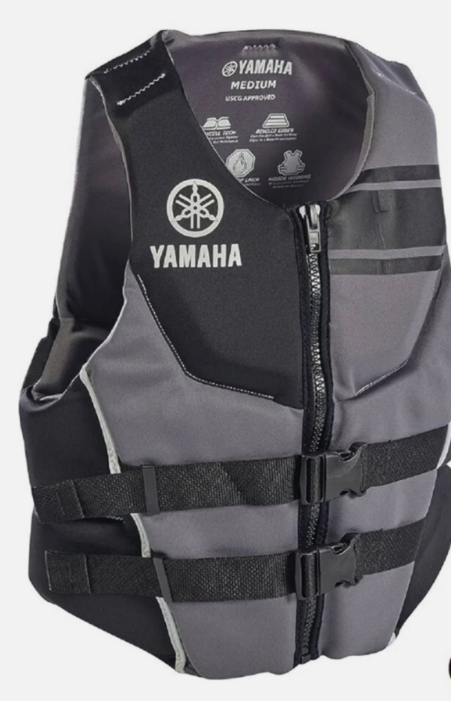 YAMAHA NOS Neoprene Adult Men's Life Preserver Vest 2XL MAR-20VNE-BK PWC Jet Ski