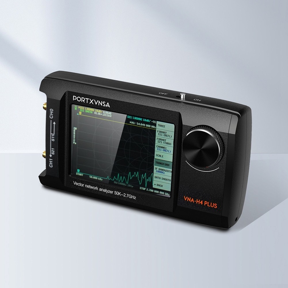 -H4 Plus Portable Vector Antenna Analyzer 4in IPS LCD Display 8886