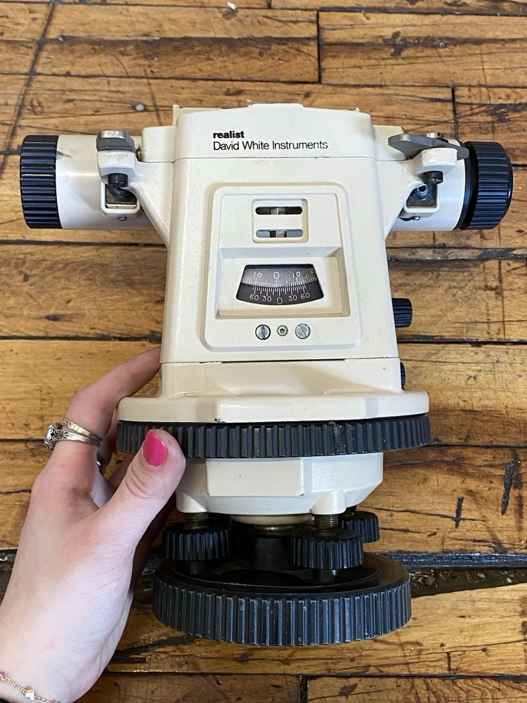 David White Realist LT8-300 Transit Level Survey Optical Tool with Case