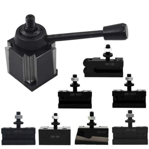 Wedge Tool Post Set AXA 250 111 For Lathe 6 - 12" Plus 2 Extra Tool Holder