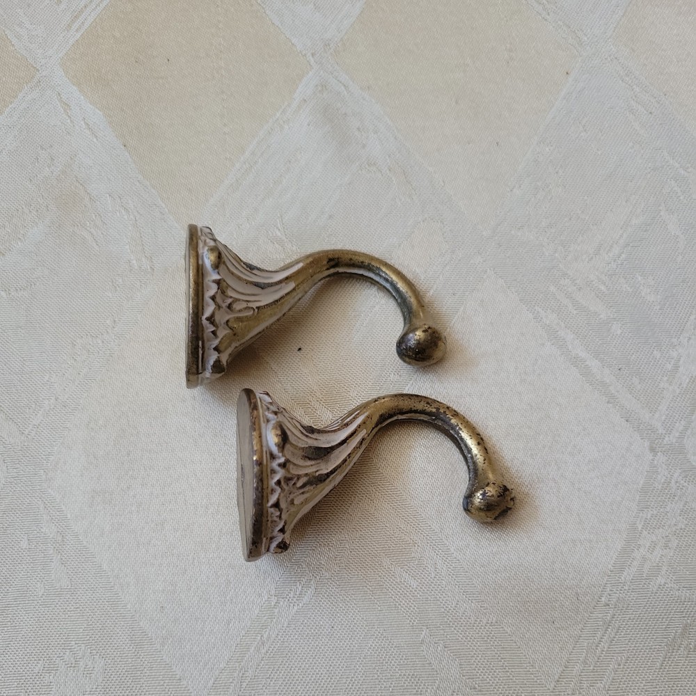 Vintage Mid-Century Ornate Solid Brass bathroom set 4pc.