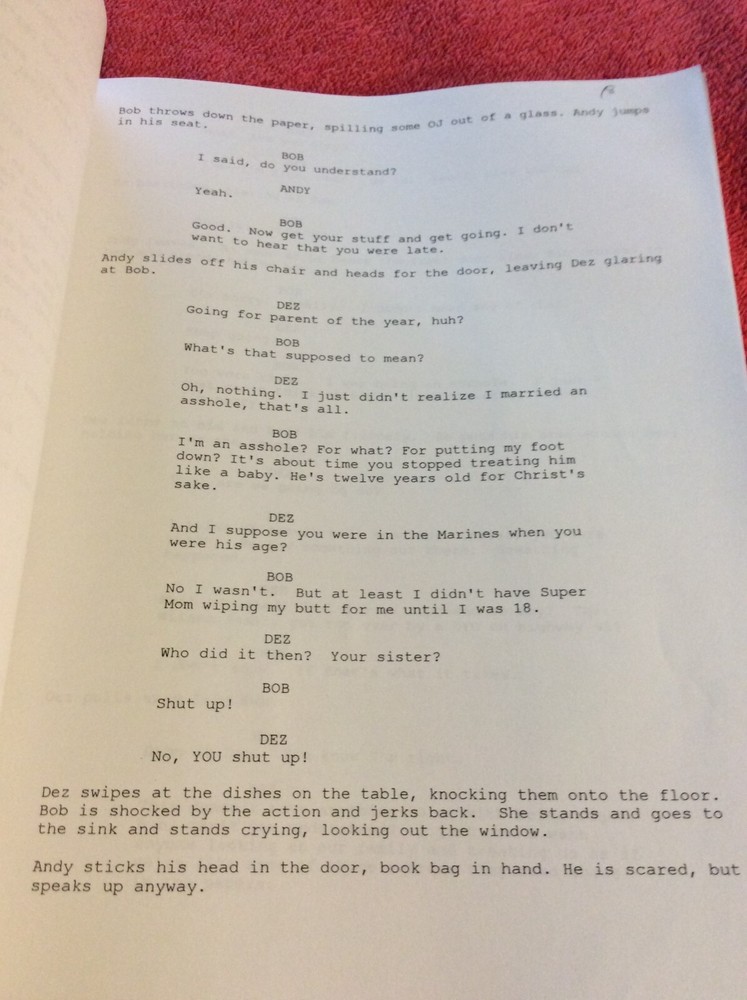 ORIGINAL SCRIPT ENCOUNTER THE SHADOW MEN ERIC ROBERTS DEAN STOCKWELL