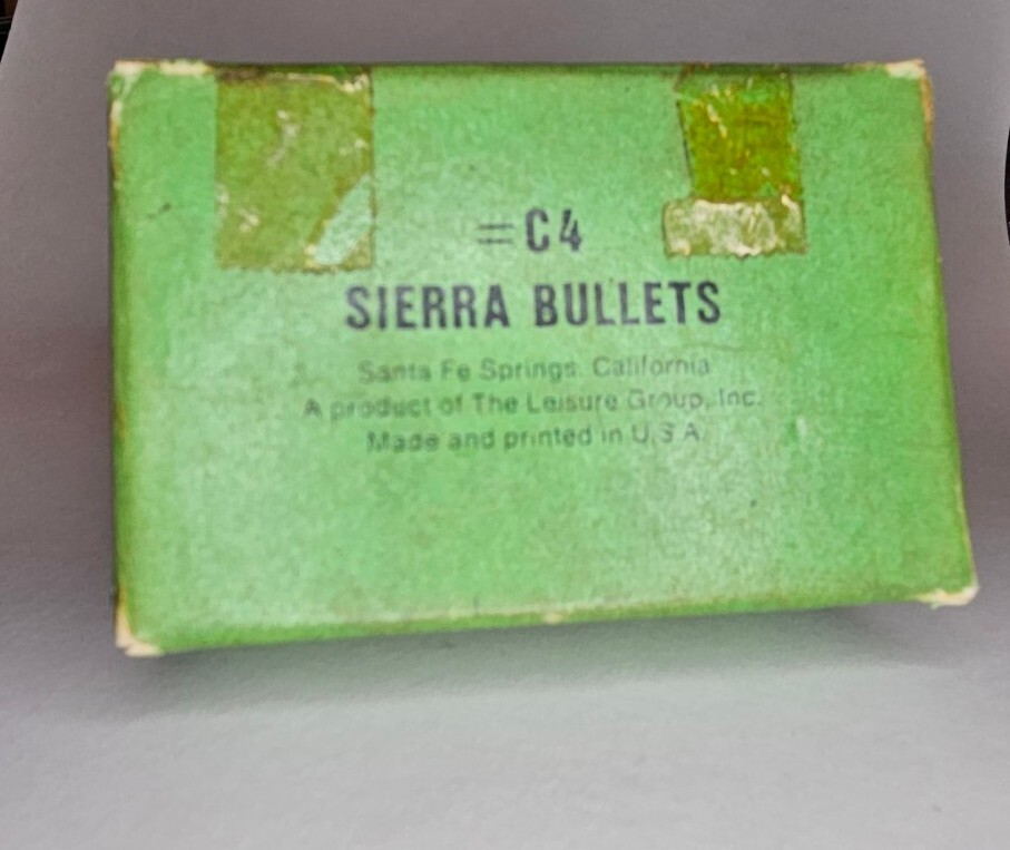 SIERRA BULLETS Ammo BOX EMPTY vintage C2