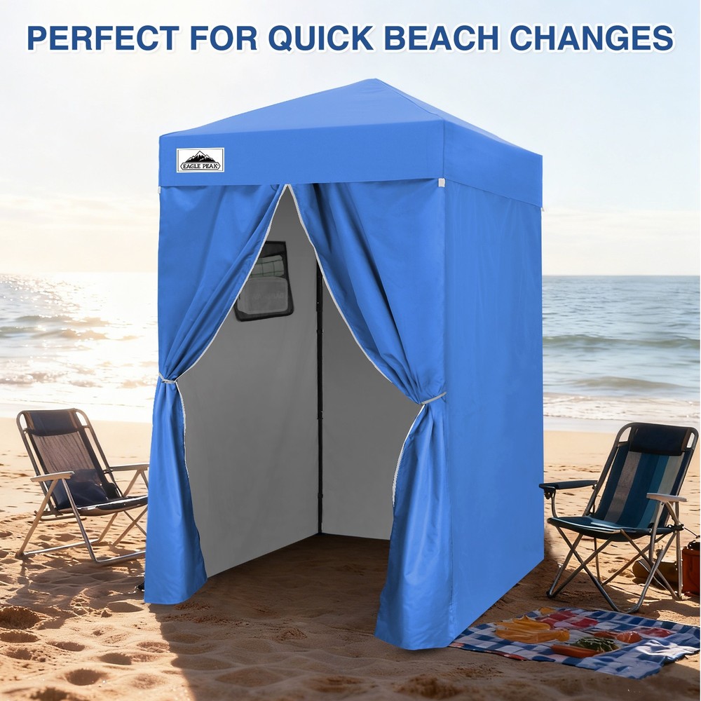 EAGLE PEAK Flex Ultra Compact 4x4 Changing Room Pop Up Canopy Tent
