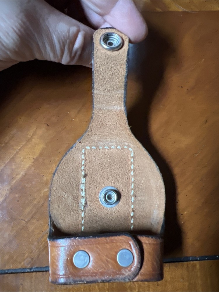 Handcuff Case Belt Clip Brown Leather