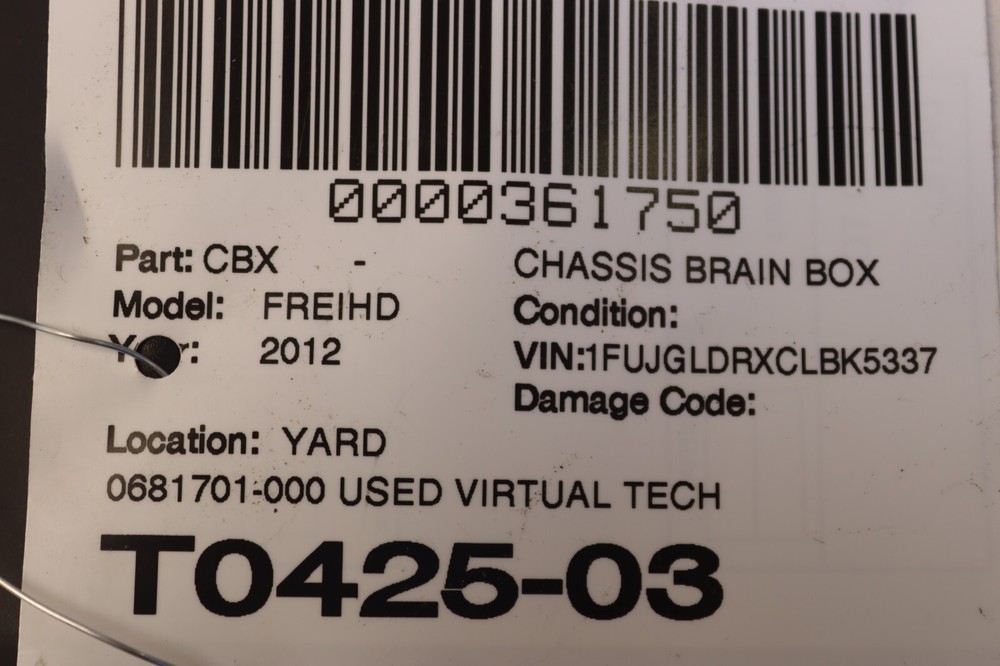 2008-2017 FREIGHTLINER CASCADIA 125 DASH VIRTUAL TECH MODULE ZONAR VT ECU OEM