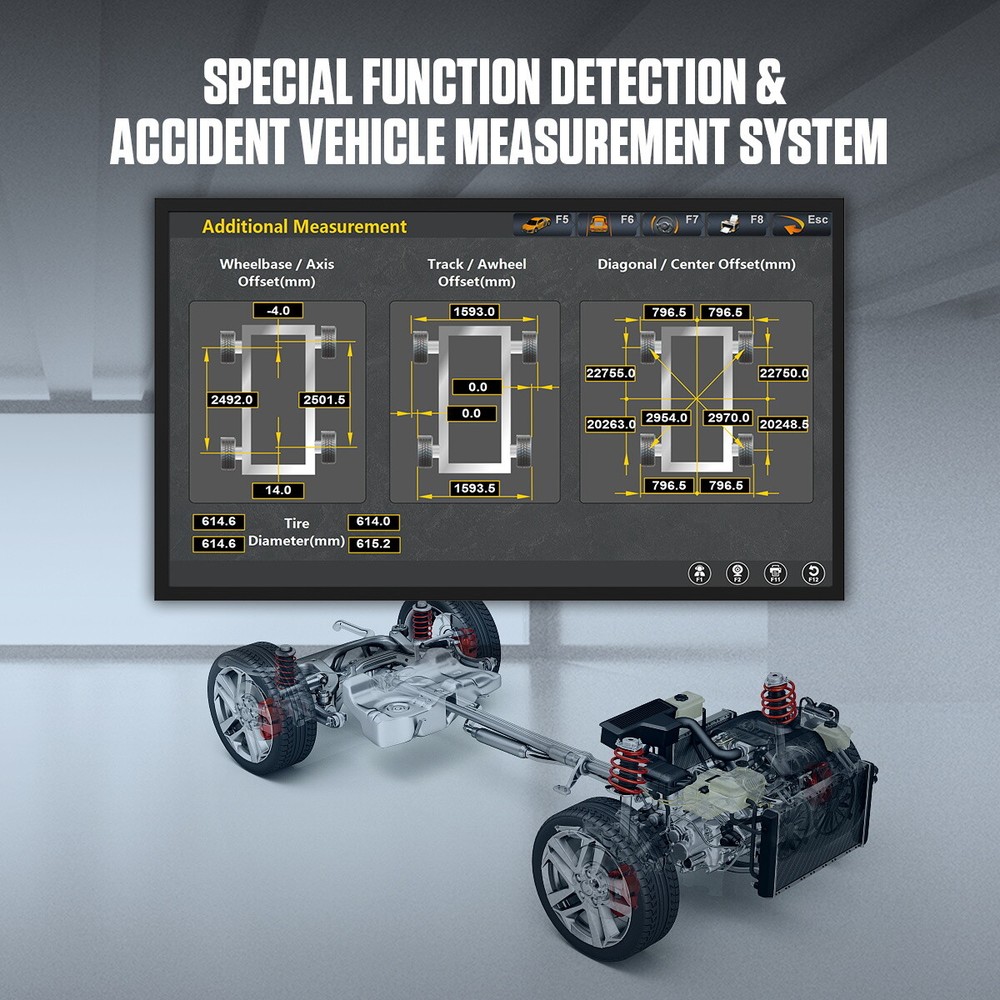 AUTOOL 3D Wheel Alignment Machine Wheel Aligner Aligning System For 4-Post Lifts