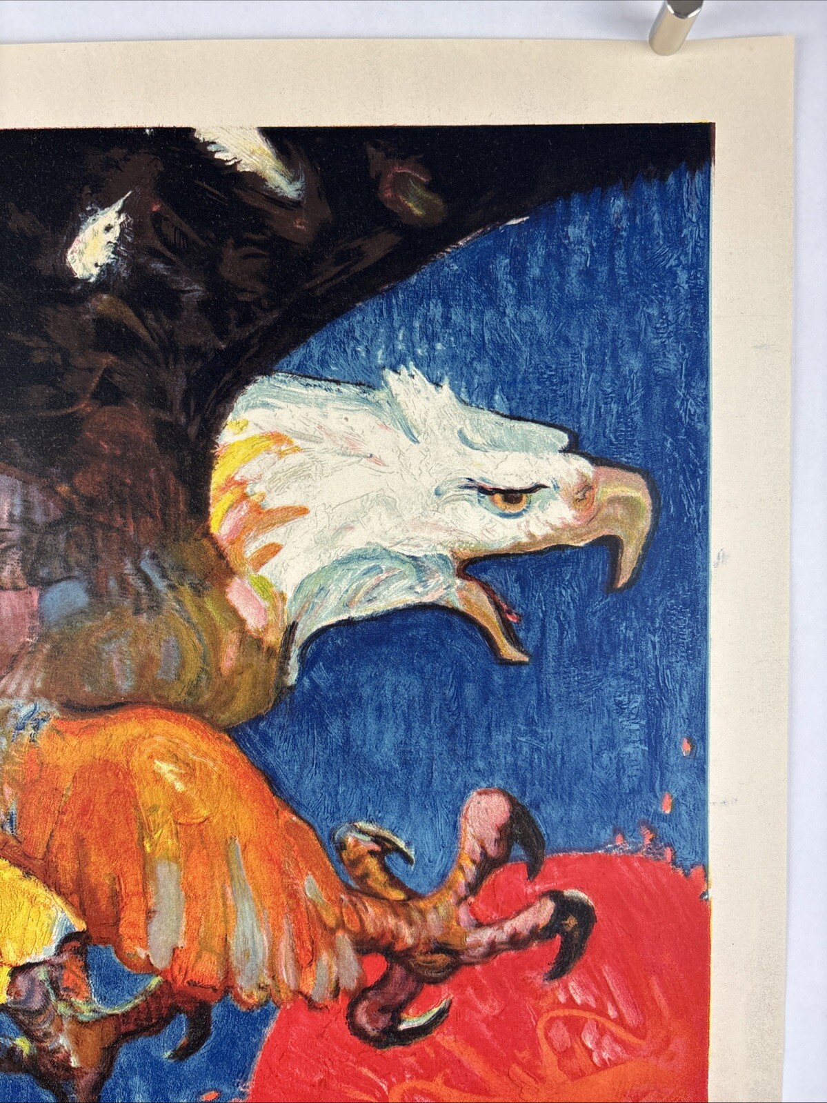 SHIPS ARE COMING World War I Bond Poster (VeryFine+)1917 20x30 WW1 Bald Eagle 18