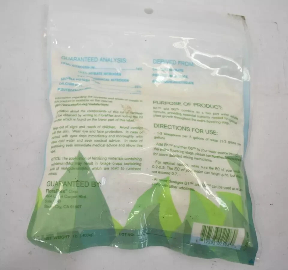 FloraFlex Nutrients B1 Bloom Nutrient- 1 lb