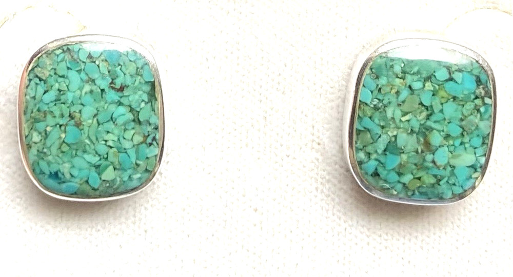 SILPADA Sterling Silver / 925 Turquoise Stud Earrings
