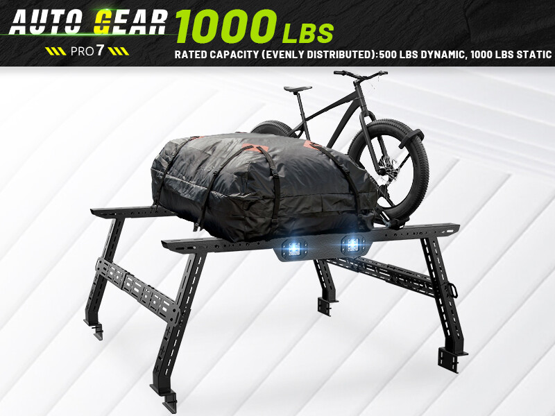 Adjustable 16-24.8" High Truck Bed Racks For 2005-2025 Tacoma,2005-2025 Frontier