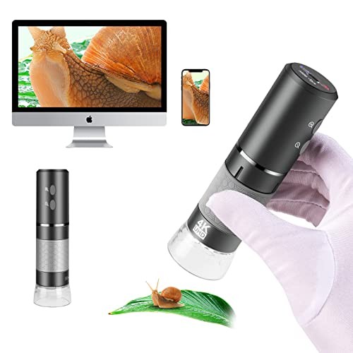 4K WiFi Digital Microscope Camera for iPhone Android Phone and WiFi Microscope