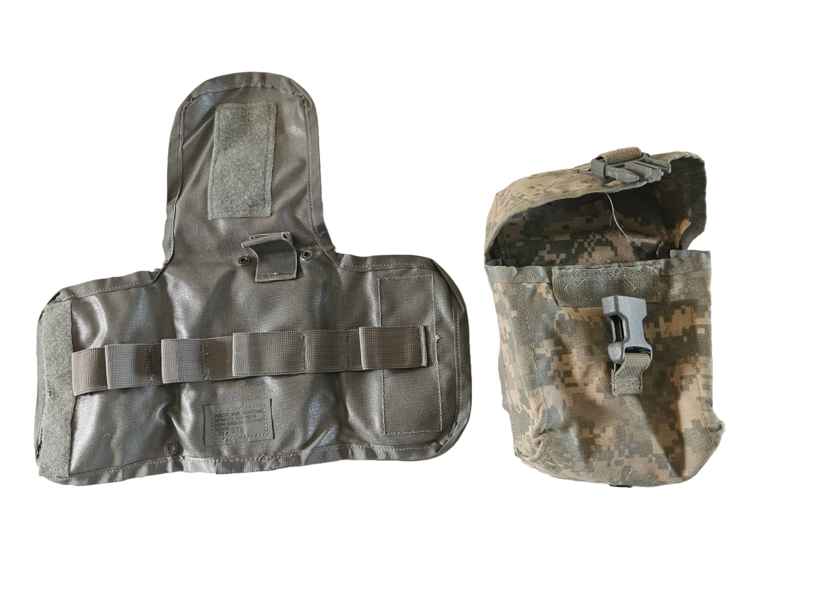 US Army MOLLE II ACU Fighting Load Carrier Vest w/ Tons of Extras! 8 pieces!