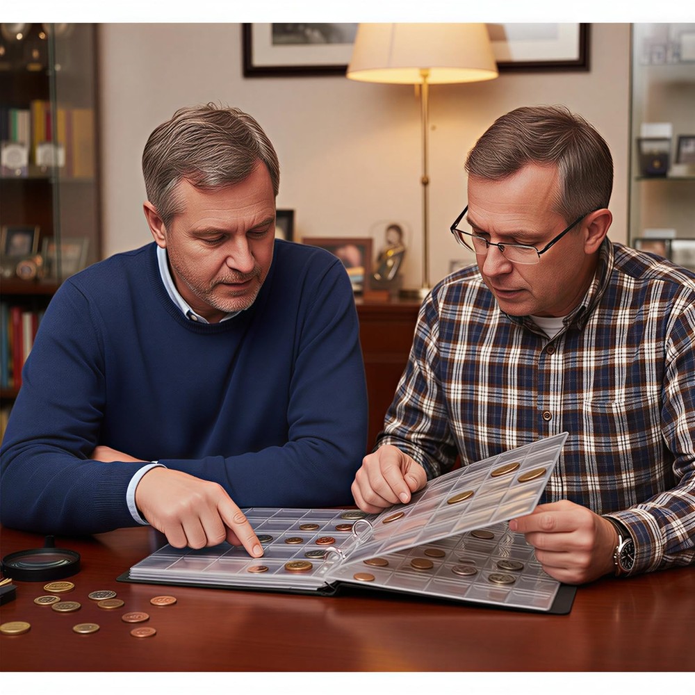 600 Pockets Coin Pages for Collectors, Standard 9-Hole Coin Collection Pages ...