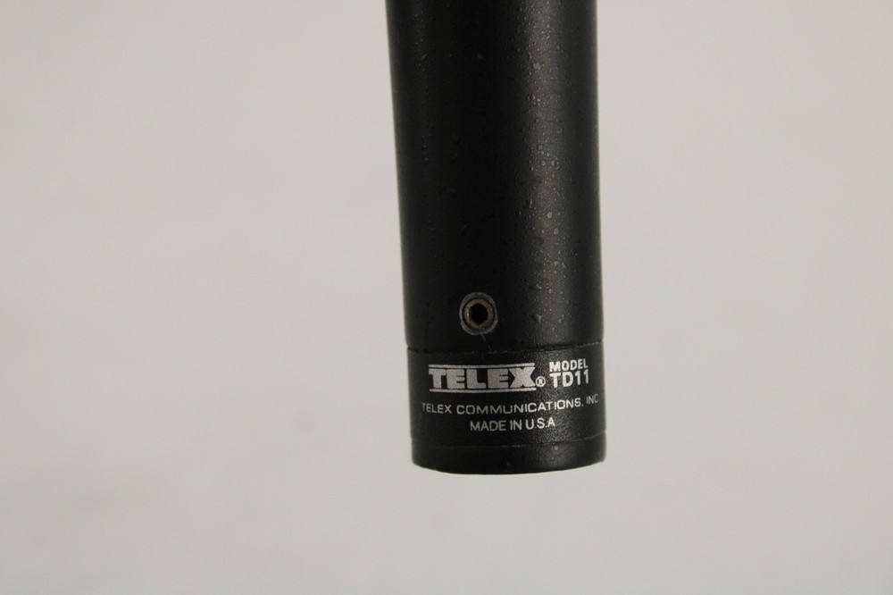 Telex TD11 Mic Cardioid Microphone Dented Microphone Windscreen Black