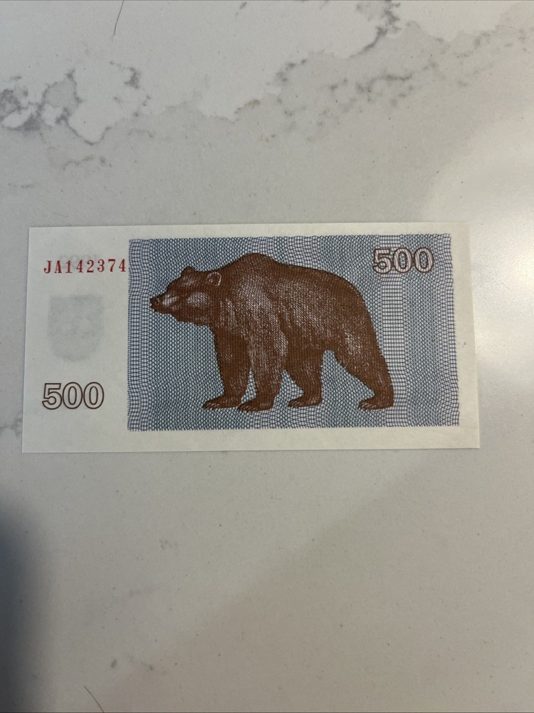 500 Talonas Banknote Lithuania UNC 1992