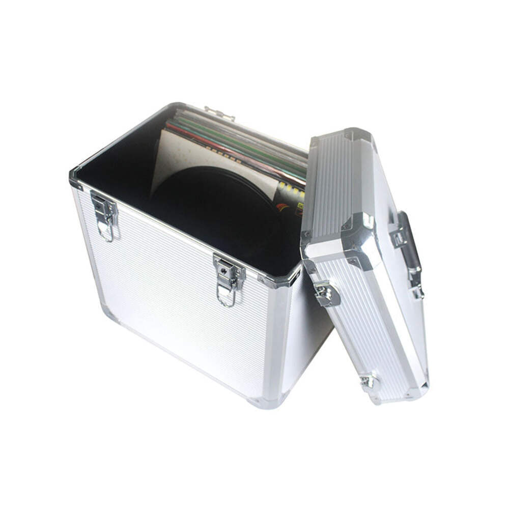 Aluminum Vinyl Disc LP Record Storage Case