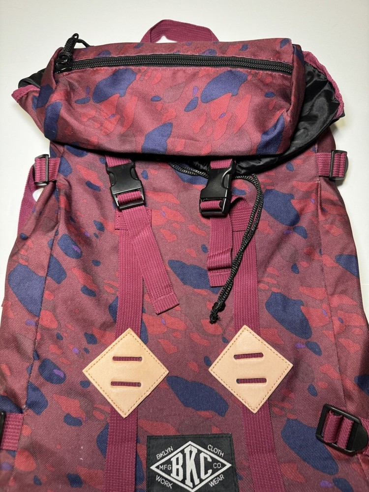 Bklyn Bkc Camo Backpack Purple Maroon Black