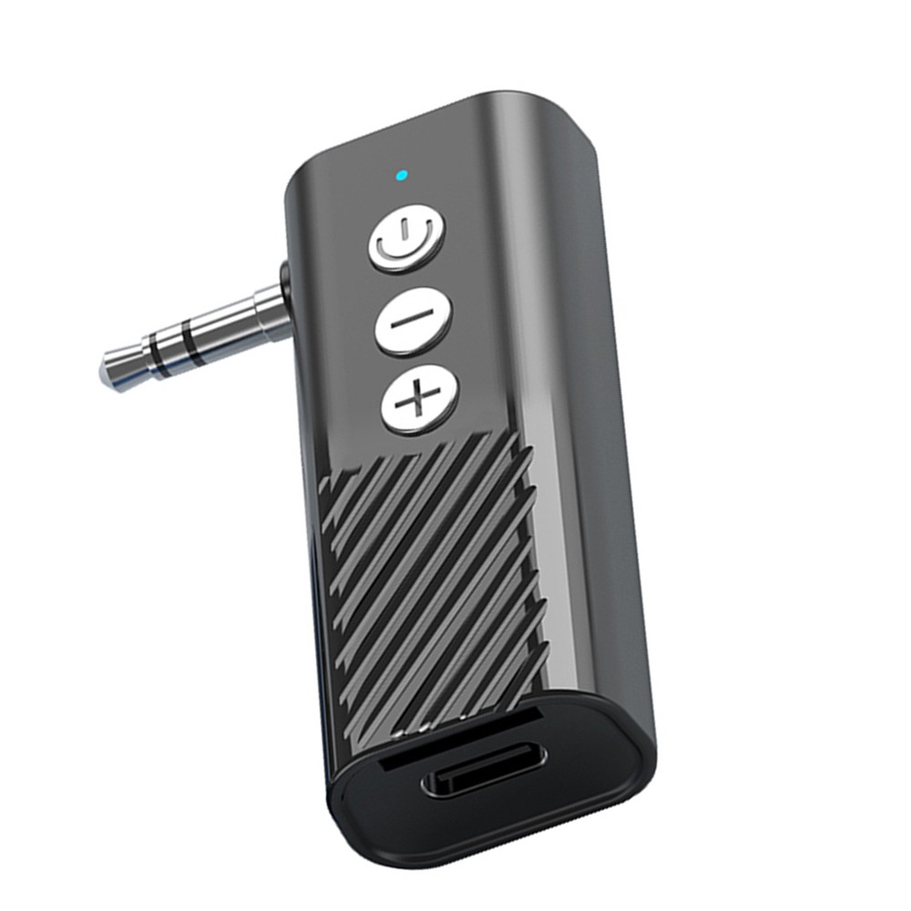 3-in-1 Wireless Bluetooth 5.3 Transmitter Receiver Adapter Audio Black ABS