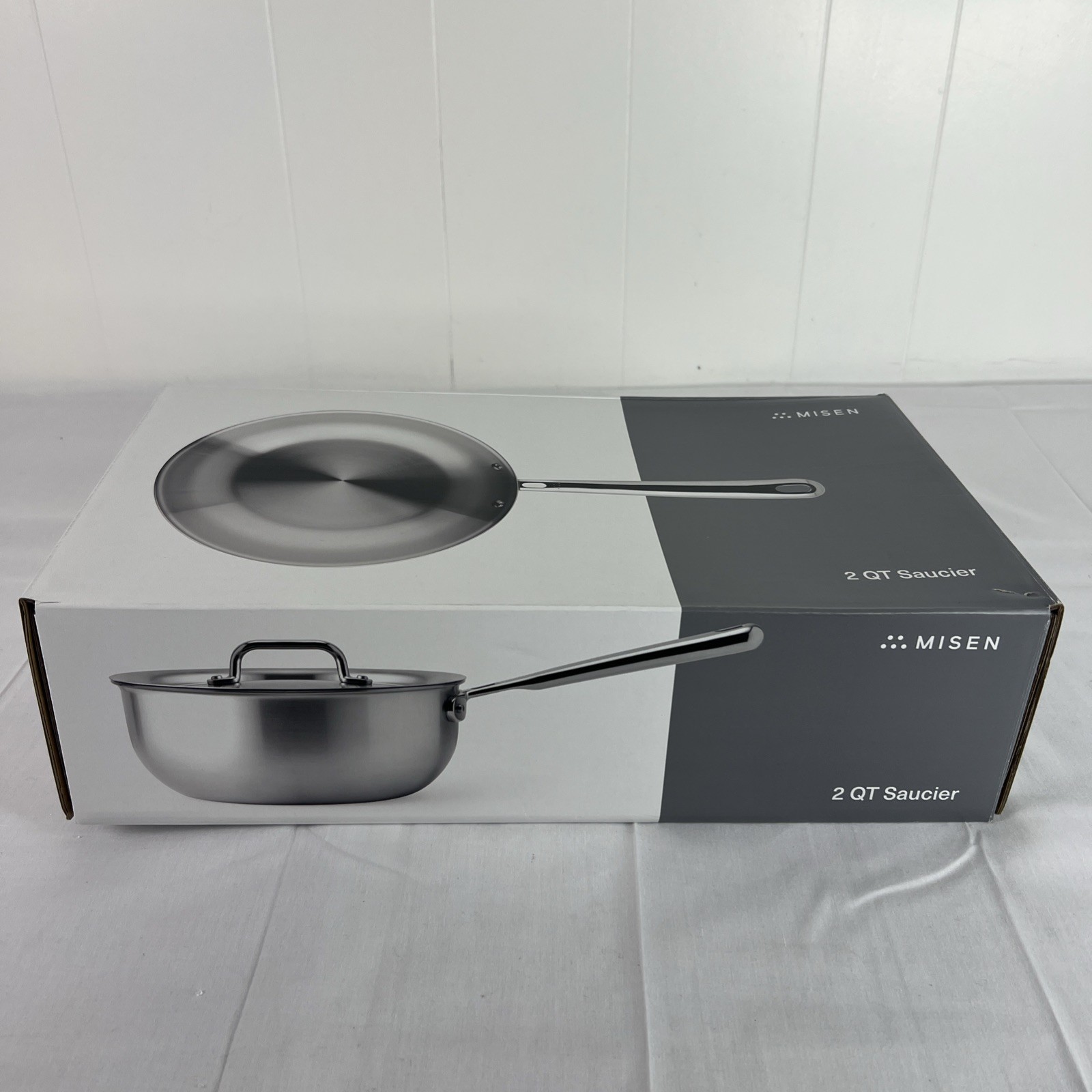 NEW Misen Stainless Steel 2 Quart Saucier with Lid (NIB) $129
