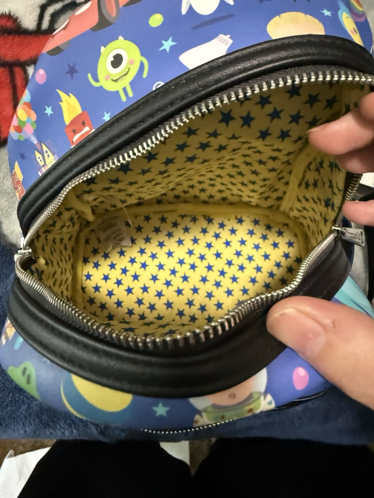 Loungefly Disney Pixar Mini Backpack Blue Toy Story Monsters Inc Incredibles