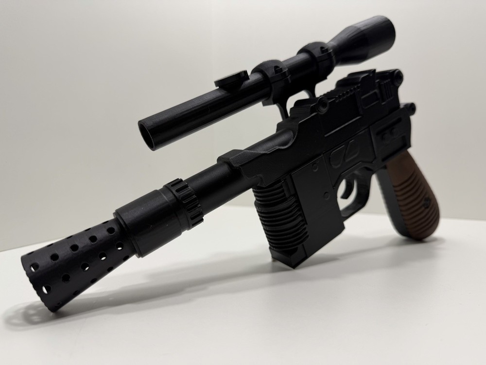 Han Solo Blaster DL-44 Inspired Replica, Star Wars , Full Size- 3D Printed