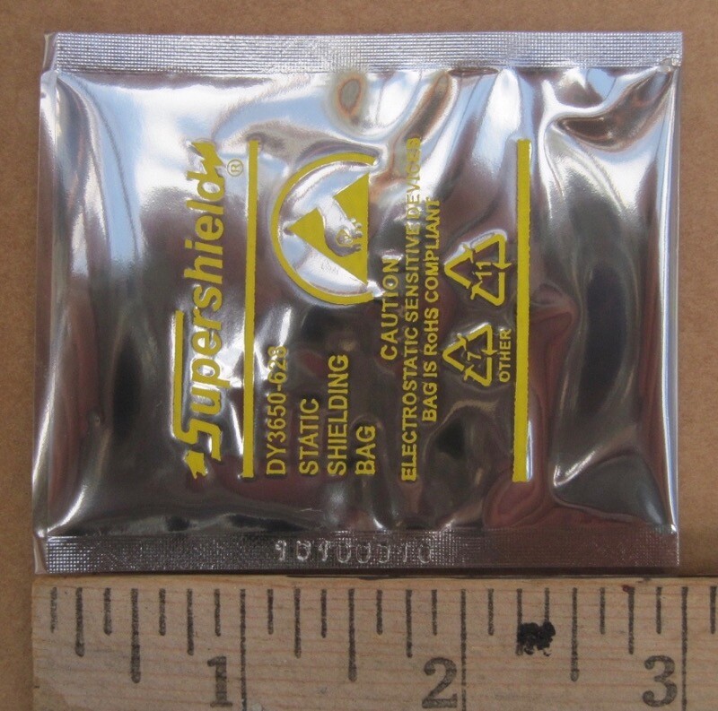 800 2x3" Open-Top Dou Yee Static Shield Bags