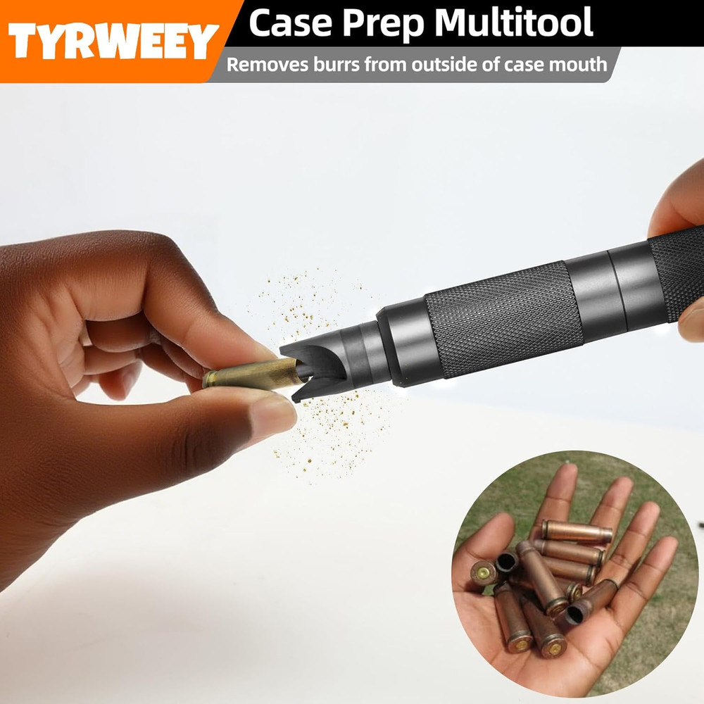 Case Prep Multitool Chamfer Deburr Primer Pocket Reamer Cleaner .17-.45