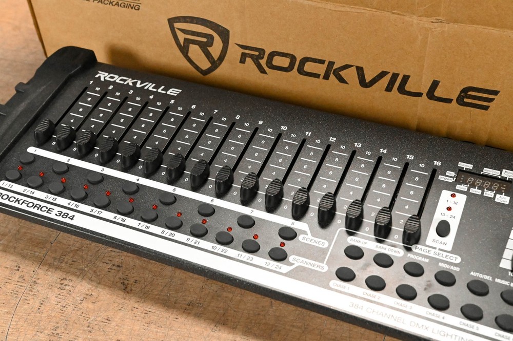 Rockville Rockforce 384 DMX Lighting Controller CG01VE9
