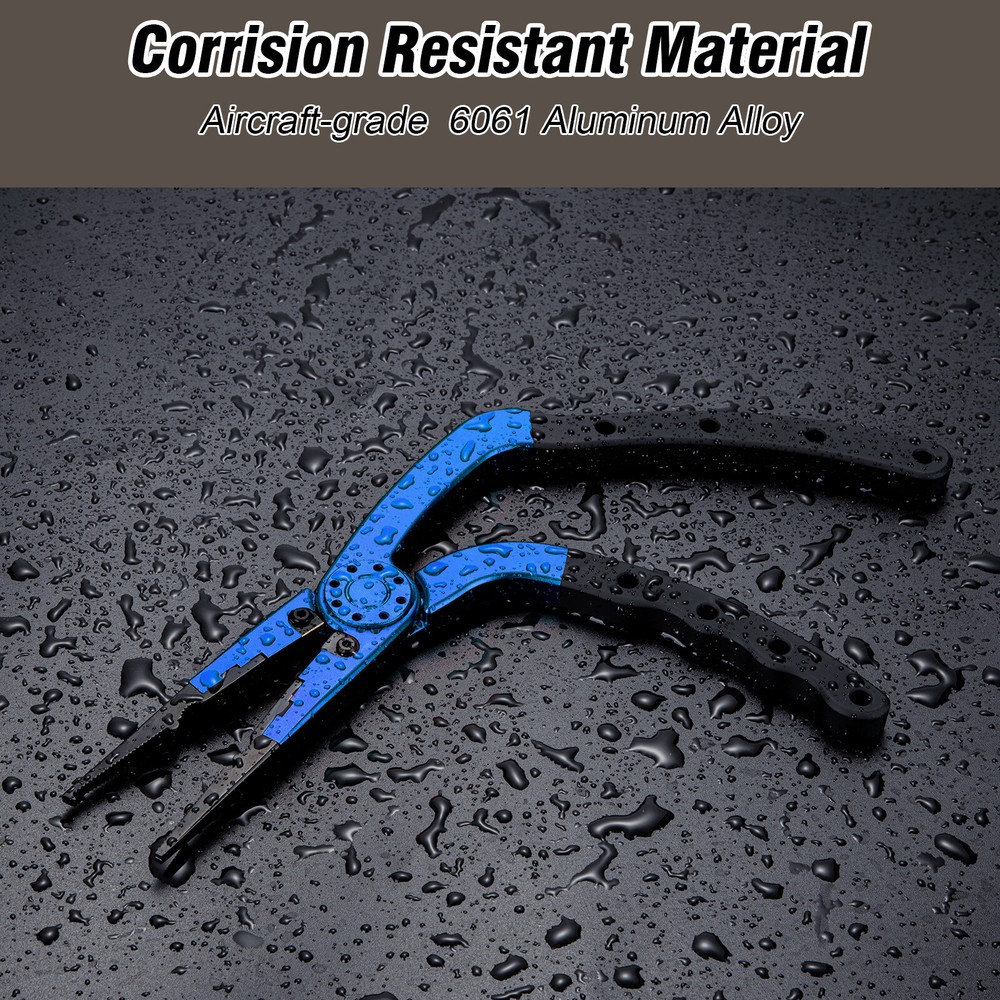 Fishing Pliers Split Line Cutters Stainless Steel Braid Hook Remover Scissors US