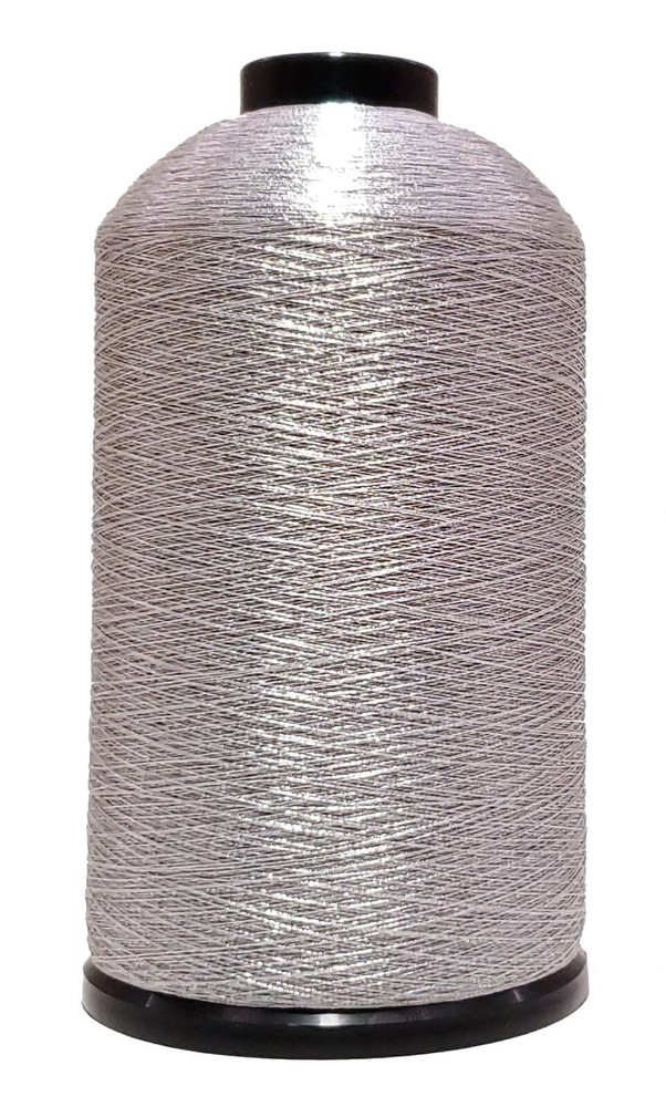 Yenmet Metallic Embroidery Thread - 5000 Meter King Size Spool - Silver SN-1