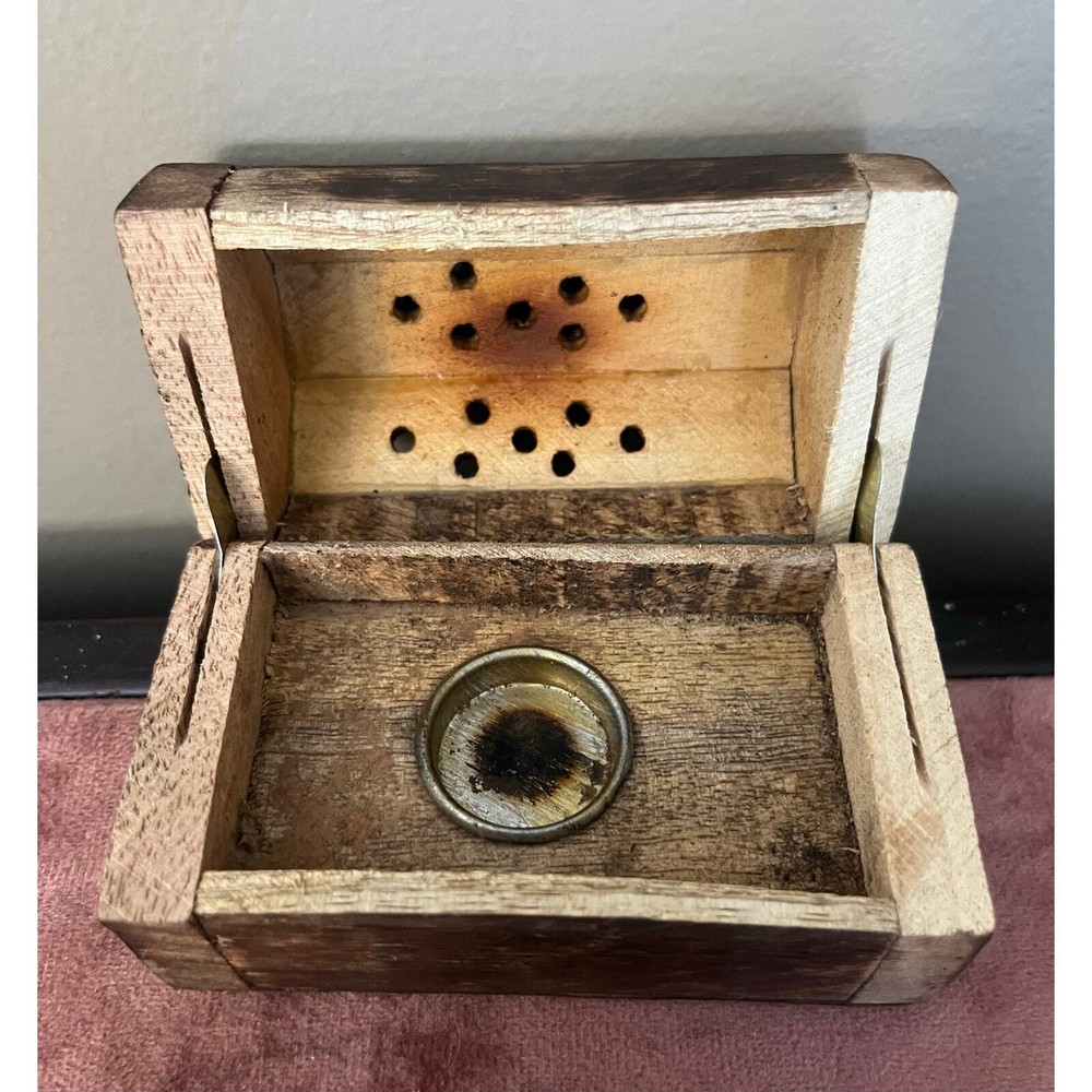 Incense Cone Box 3.75” x 2” x 2.5” tall