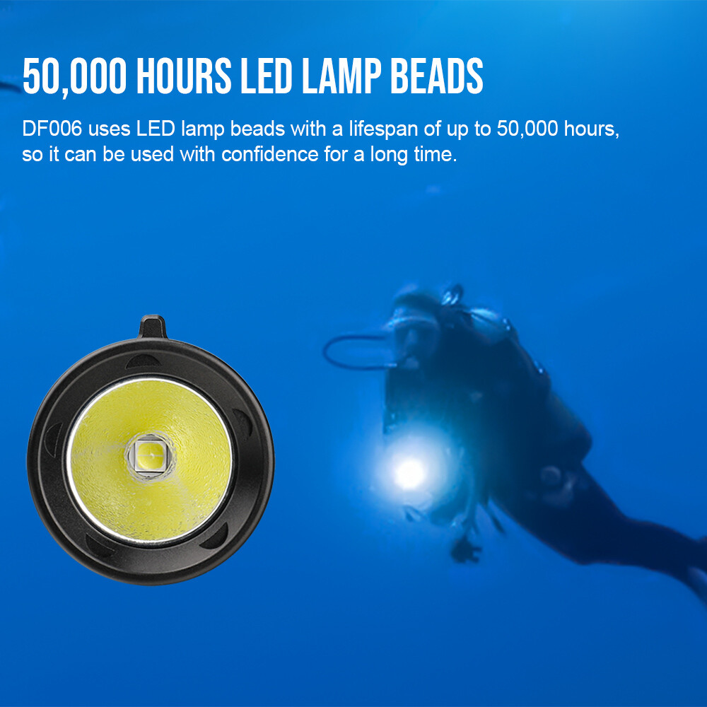 Trustfire 2300LM LED Scuba Light underwater flashlight Diving Light Flashlight