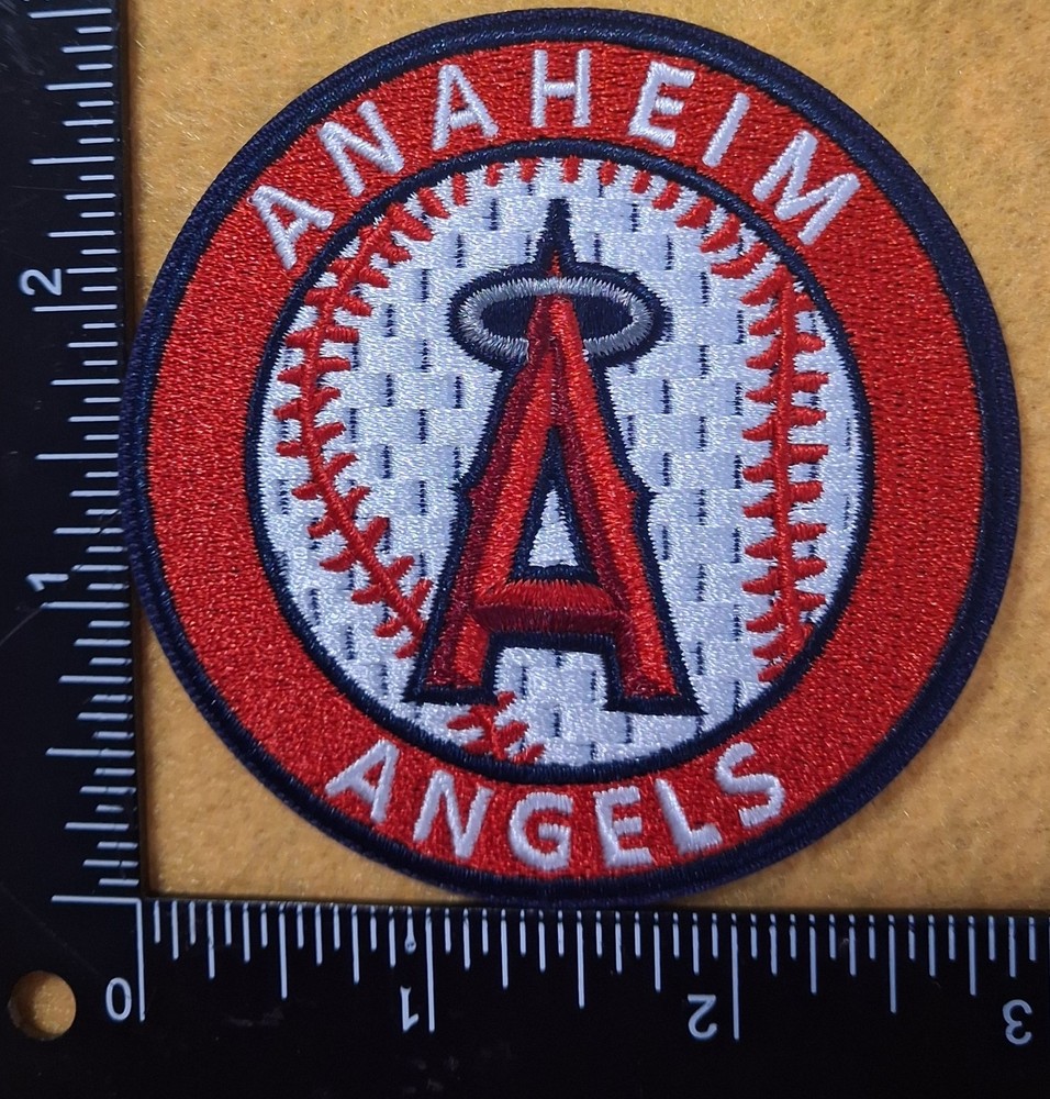 ANAHEIM ANGELS BASEBALL IRON ON PATCH