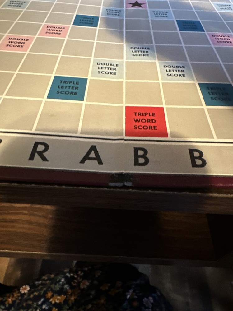 1953 Vintage Scrabble Game Maroon Box