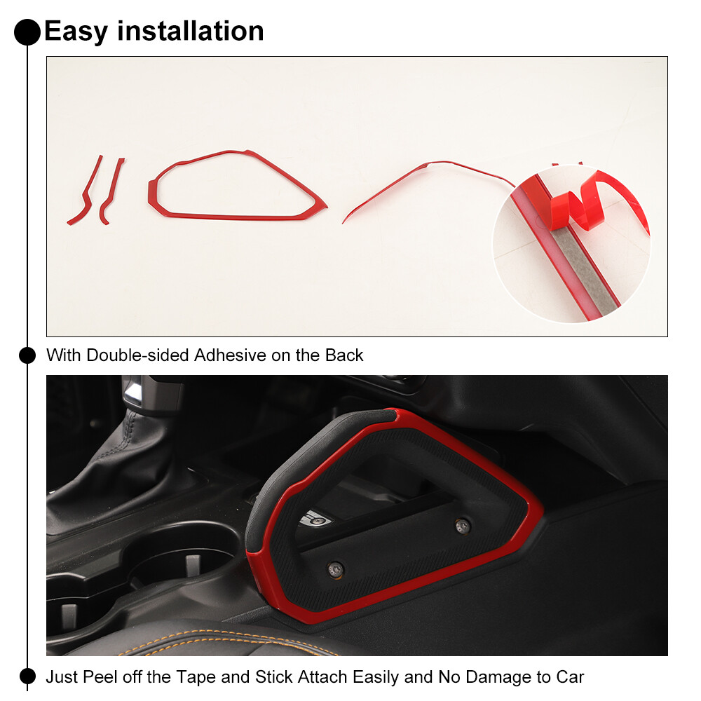 Center Console Dash Handle Decor Strips Cover Trim For Ford Bronco Accessories