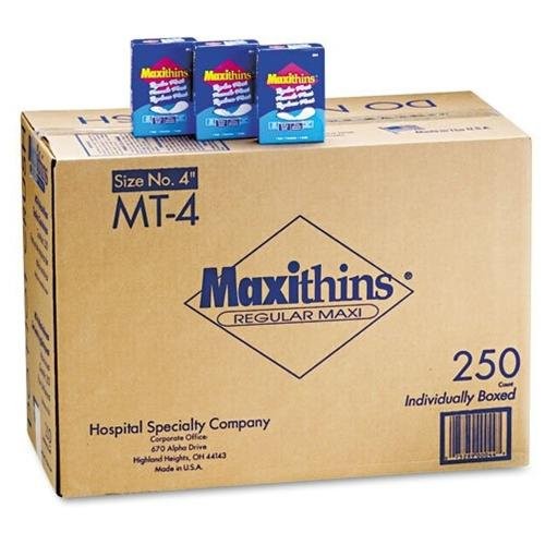 Procter & Gamble MT4 Maxi Pads 250 Individually Wrapped White
