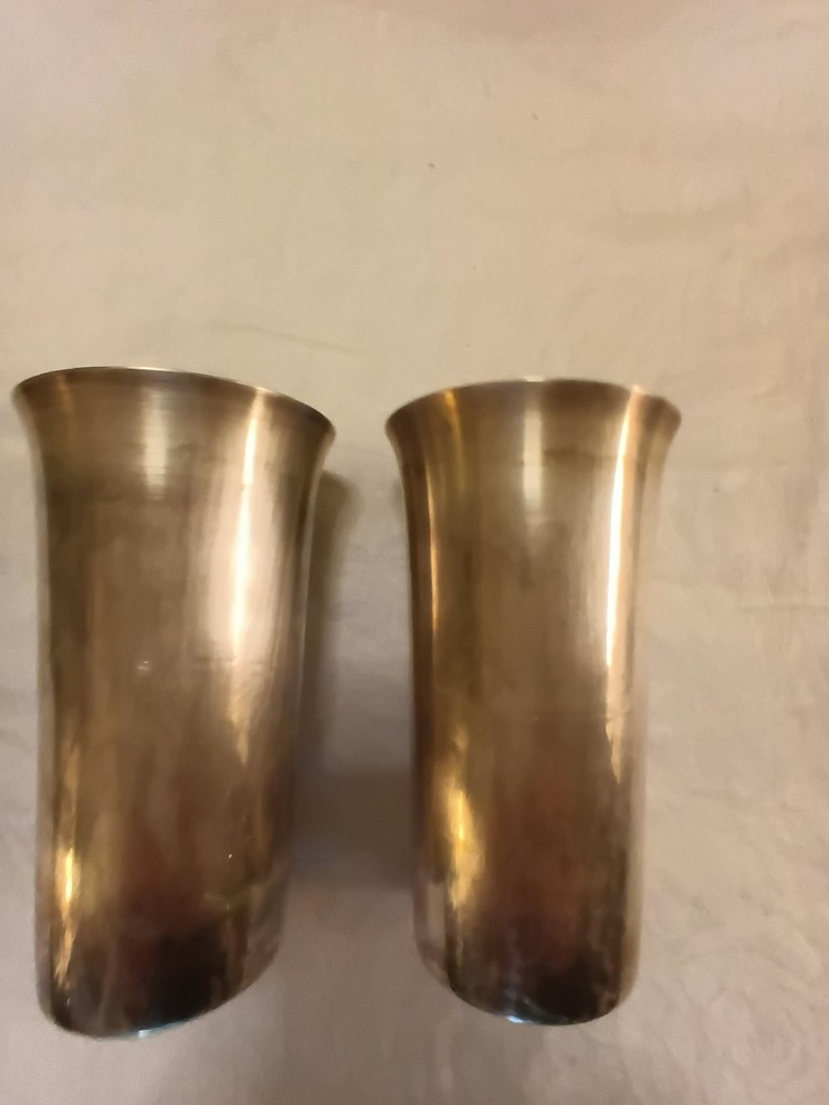 Pair Sterling Silver Cups 336 Grams