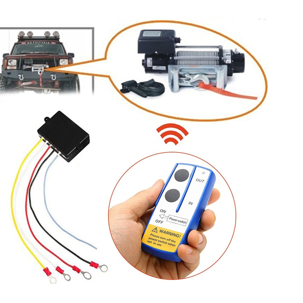 Dump Trailer Remote Kit-Winch Control Kit, 12V Electric Winch Remote...