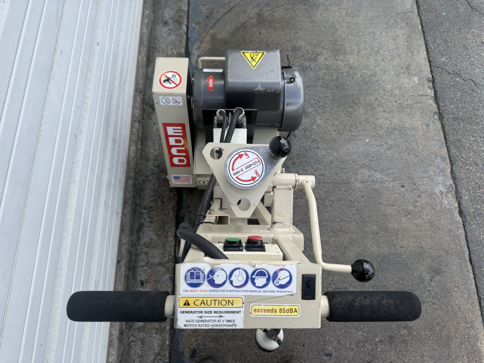 Edco CPM-8 Walk Behind Concrete Scarifier Grinder 220v Single Phase L@@K